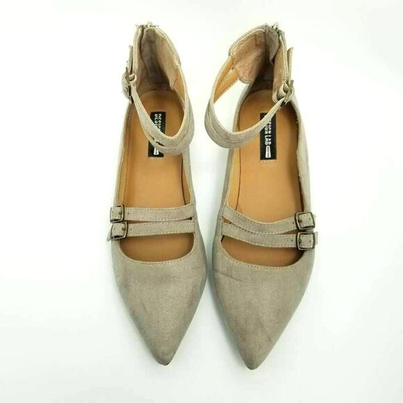 Design Lab Lord & Taylor Womens Mabel Ballet Flat Pointed Toe Mary Jane Shoe 8.5 - Picture 3 of 12